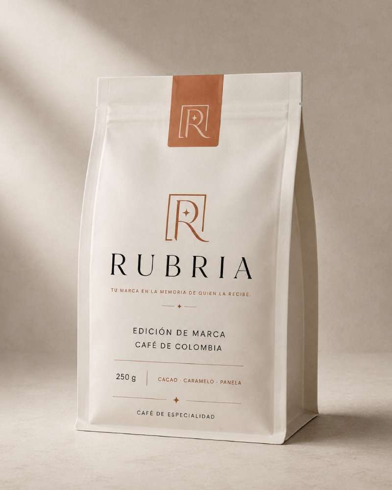 Bolsa RUBRIA de café colombiano de especialidad